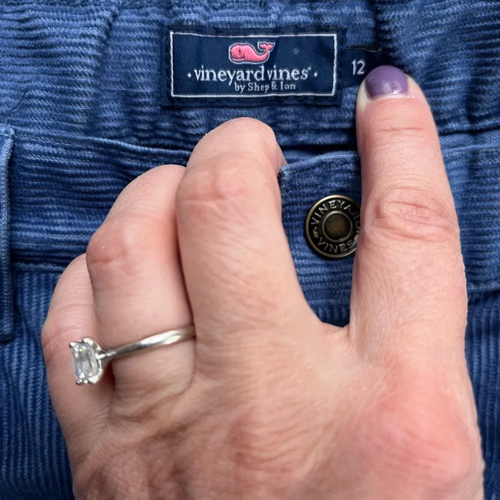 Vineyard Vines blue corduroy pants
